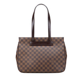 ルイ ヴィトン ダミエ パリオリPM ハンドバッグ トートバッグ N51123 ブラウン PVC レザー レディース LOUIS VUITTON 【中古】